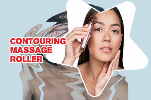 Contouring facial roller