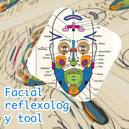 Facial reflexology tool stainless steel