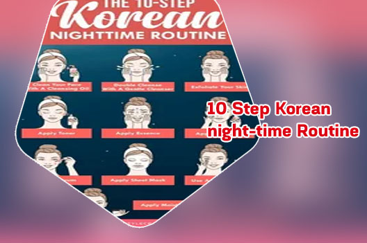 Korean night skincare routine