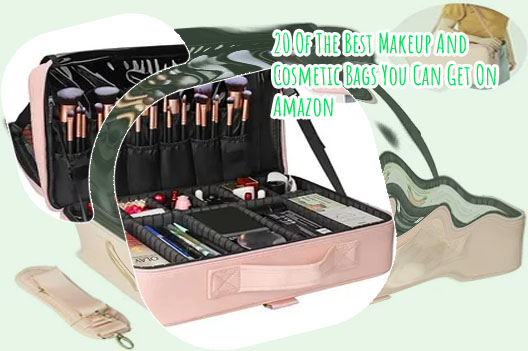Makeup bag with compartments