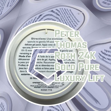 Peter thomas gold eye patches